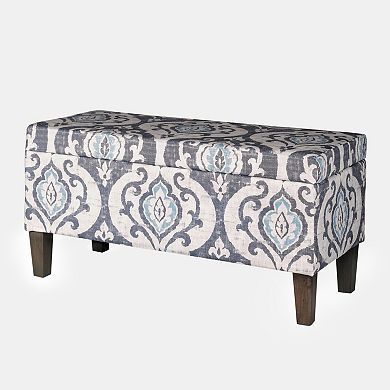 HomePop Damask Storage Ottoman