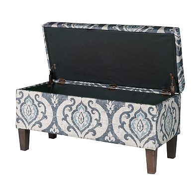 HomePop Damask Storage Ottoman