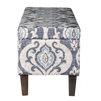 HomePop Damask Storage Ottoman