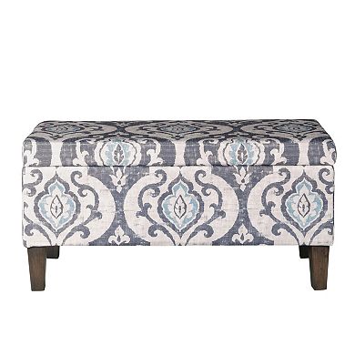 HomePop Damask Storage Ottoman