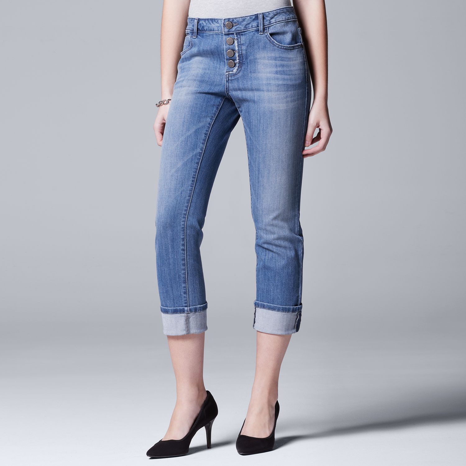 kohls womens jean capris