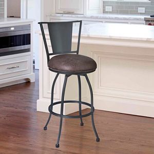 Armen Living Dynasty Swivel Bar Stool