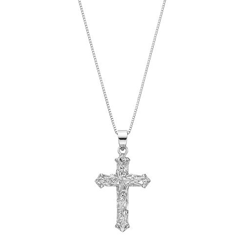 Timeless Sterling Silver Cross Pendant Necklace
