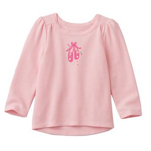 Baby Girl Jumping Beans® Glittery Graphic Thermal Tunic
