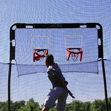 Skywalker Trampolines Double Basketball Hoop for 12-Foot Round Trampolines
