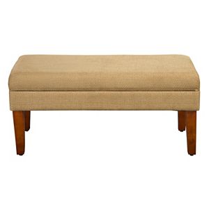 HomePop Textured Storage Bench