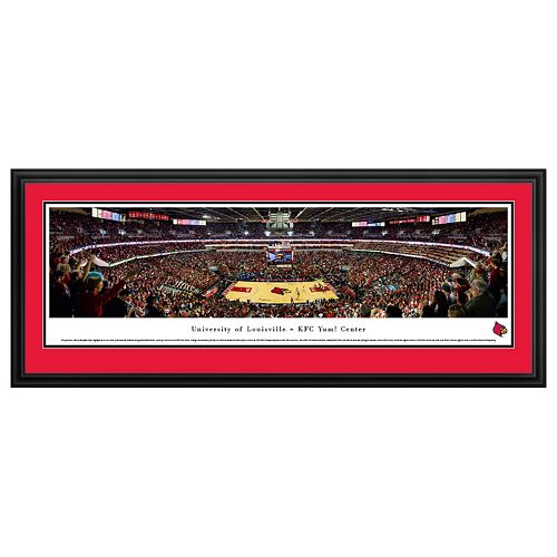 Louisville Cardinals Basketball Arena Framed Wall Art