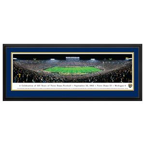 Notre Dame Fighting Irish 125th Year Football Stadium Framed Wall Art