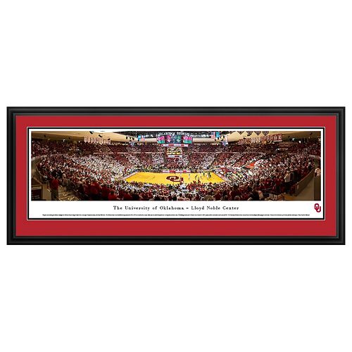 Oklahoma Sooners Basketball Arena Framed Wall Art