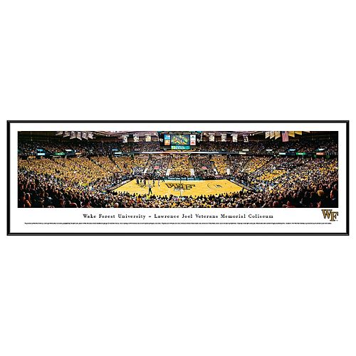 Wake Forest Demon Deacons Basketball Arena Framed Wall Art