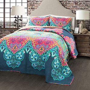 Lush Decor Boho Chic 3-piece Reversible Quilt Set