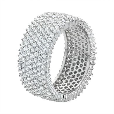 Sterling Silver Cubic Zirconia Eternity Ring
