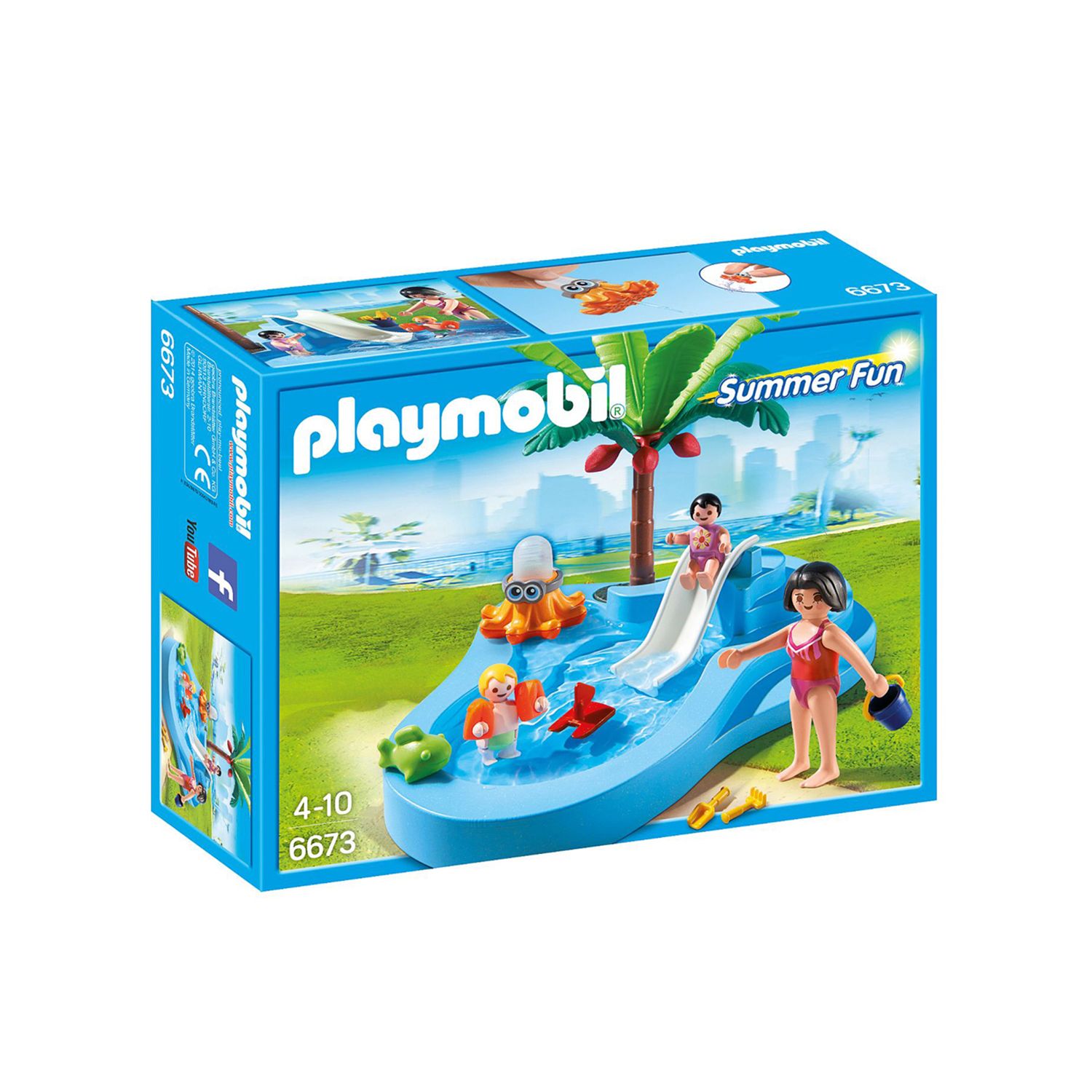 playmobil baby pool with slide