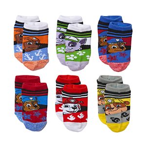 Boys Paw Patrol 6-Pack Low-Cut Socks