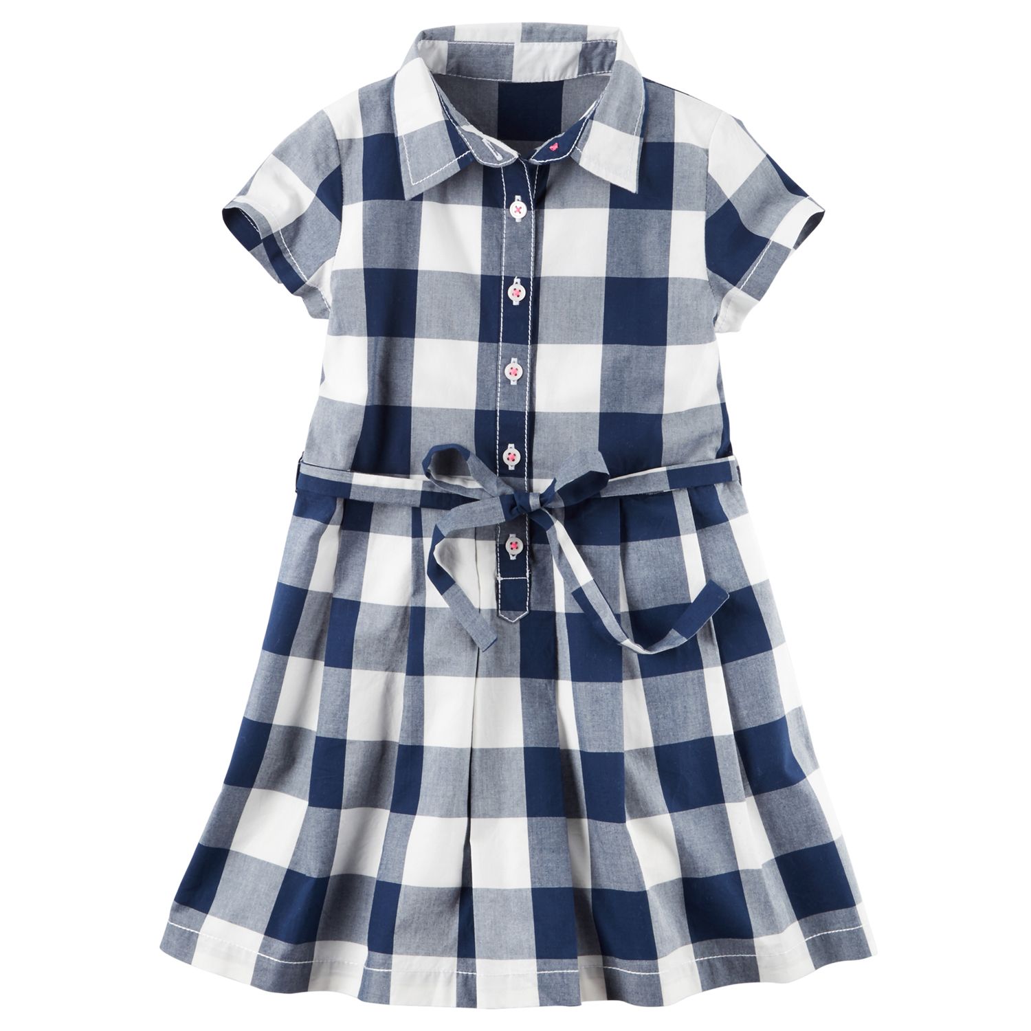 girls blue plaid dress