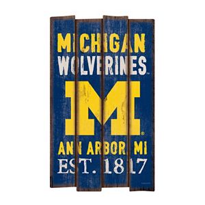 Legacy Athletic Michigan Wolverines Plank Sign