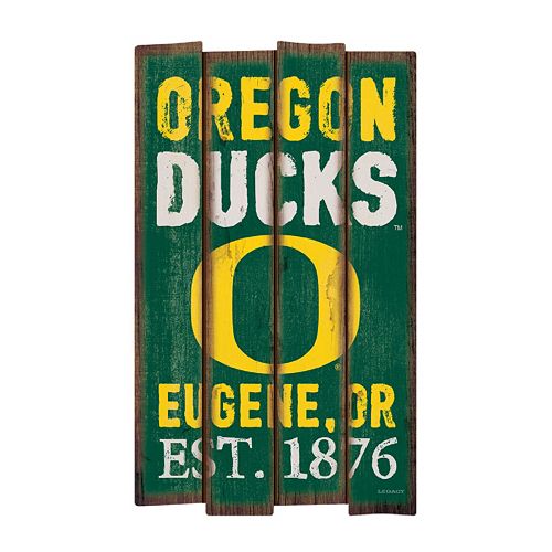 Legacy Athletic Oregon Ducks Plank Sign