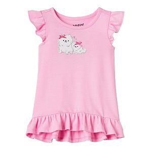 Baby Girl Jumping Beans® Glitter Graphic Ruffle-Hem Tunic