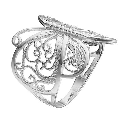 PRIMROSE Sterling Silver Butterfly Ring