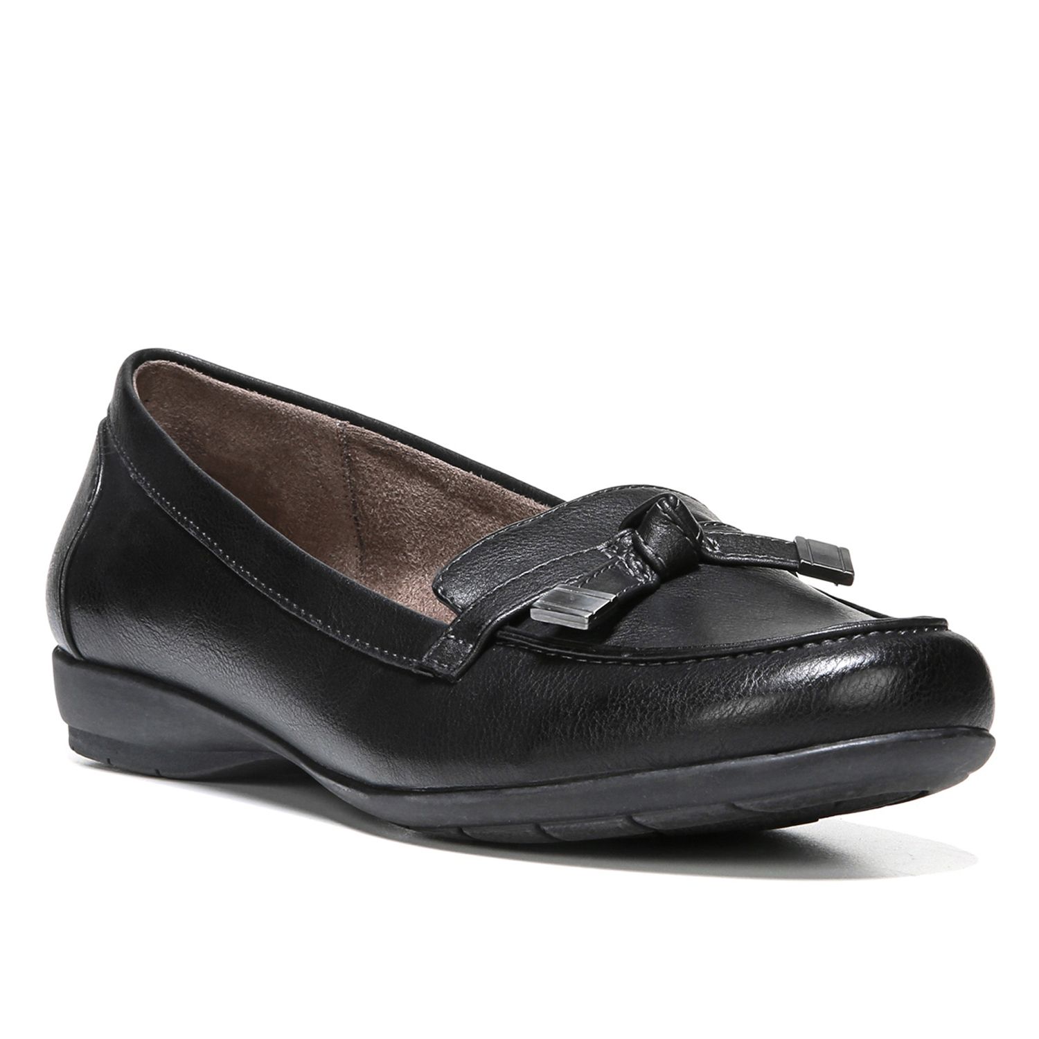 black womens loafers