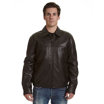 Men s Excelled Leather Shirt Collar Jacket