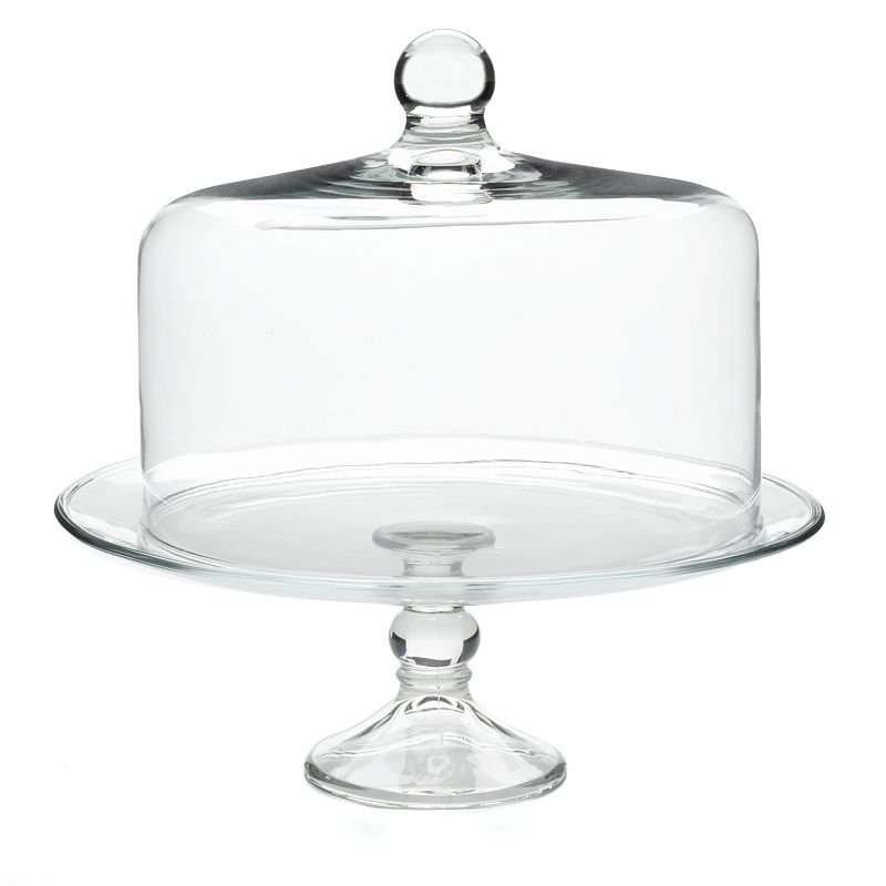 Food Network Glass Cake Dome, Multicolor, CAKE PLATE