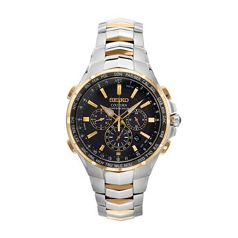 Seiko Men's Coutura Two Tone Stainless Steel Radio Sync Solar Watch - SSG010