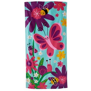 Jumping Beans Happy Flowers & Bugs Beach Towel