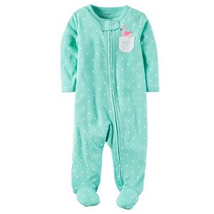 Baby Girl Carter's Polka-Dot Flamingo Sleep & Play