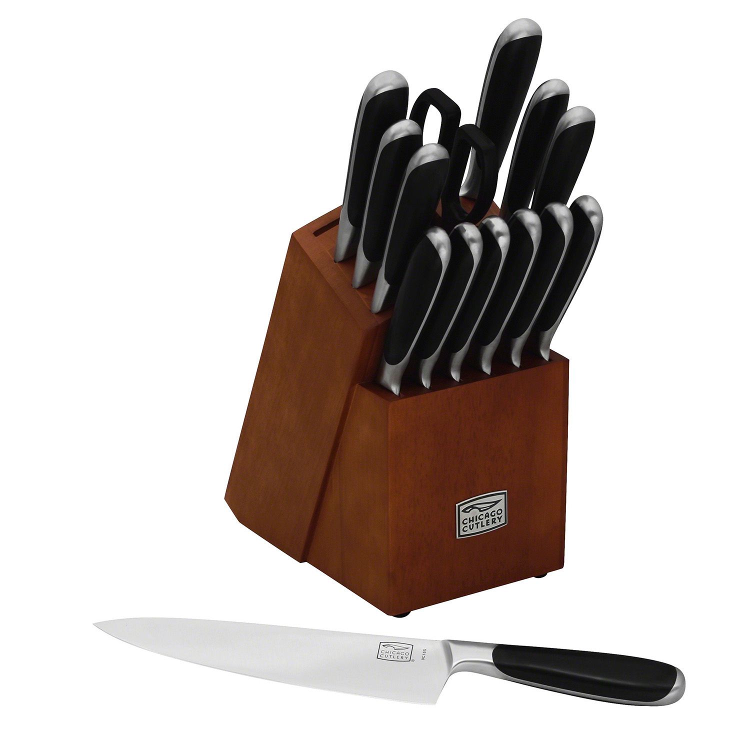 Hampton Forge Epicure Black 17 Piece Cutlery Block Set