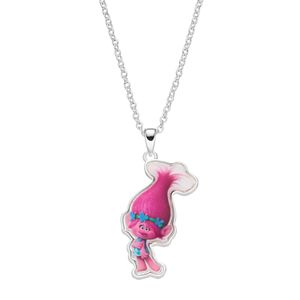 DreamWorks Trolls Kids' Silver-Plated Poppy Pendant Necklace