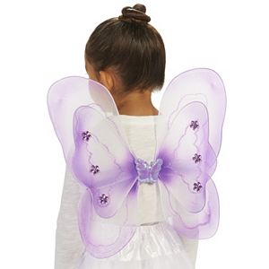 Kids Purple Fairy Costume Wings