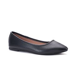 kohls womens black flats