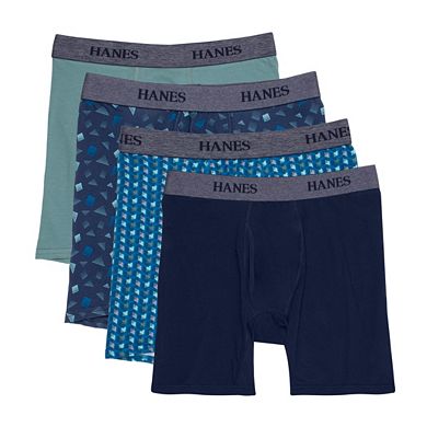Men's Hanes Ultimate 4-pack Tagless Stretch Boxer Briefs