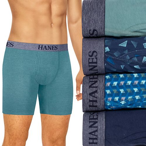 Men's Hanes Ultimate 4pack Tagless Stretch Boxer Briefs