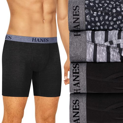 Men's Hanes Ultimate 4pack Tagless Stretch Boxer Briefs