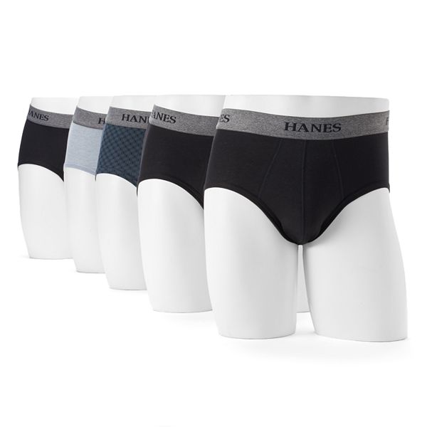 Just My Size By Hanes Women's 5pk Cotton Stretch Underwear - Black
