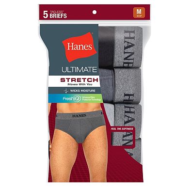 Men's Hanes Ultimate 5-pack Tagless Stretch Briefs