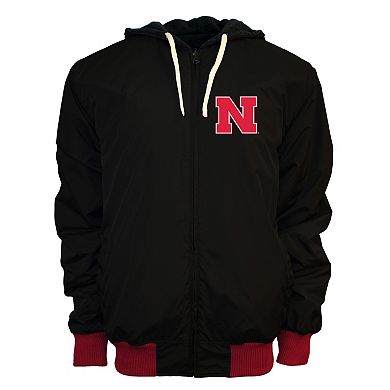 Men's Franchise Club Nebraska Cornhuskers Power Play Reversible Hooded Jacket