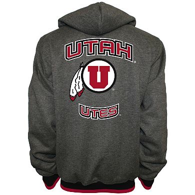 Men's Franchise Club Utah Utes Power Play Reversible Hooded Jacket