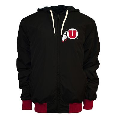 Men's Franchise Club Utah Utes Power Play Reversible Hooded Jacket