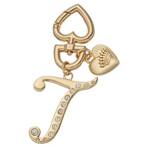 Juicy Couture Rhinestone Initial Key Chain
