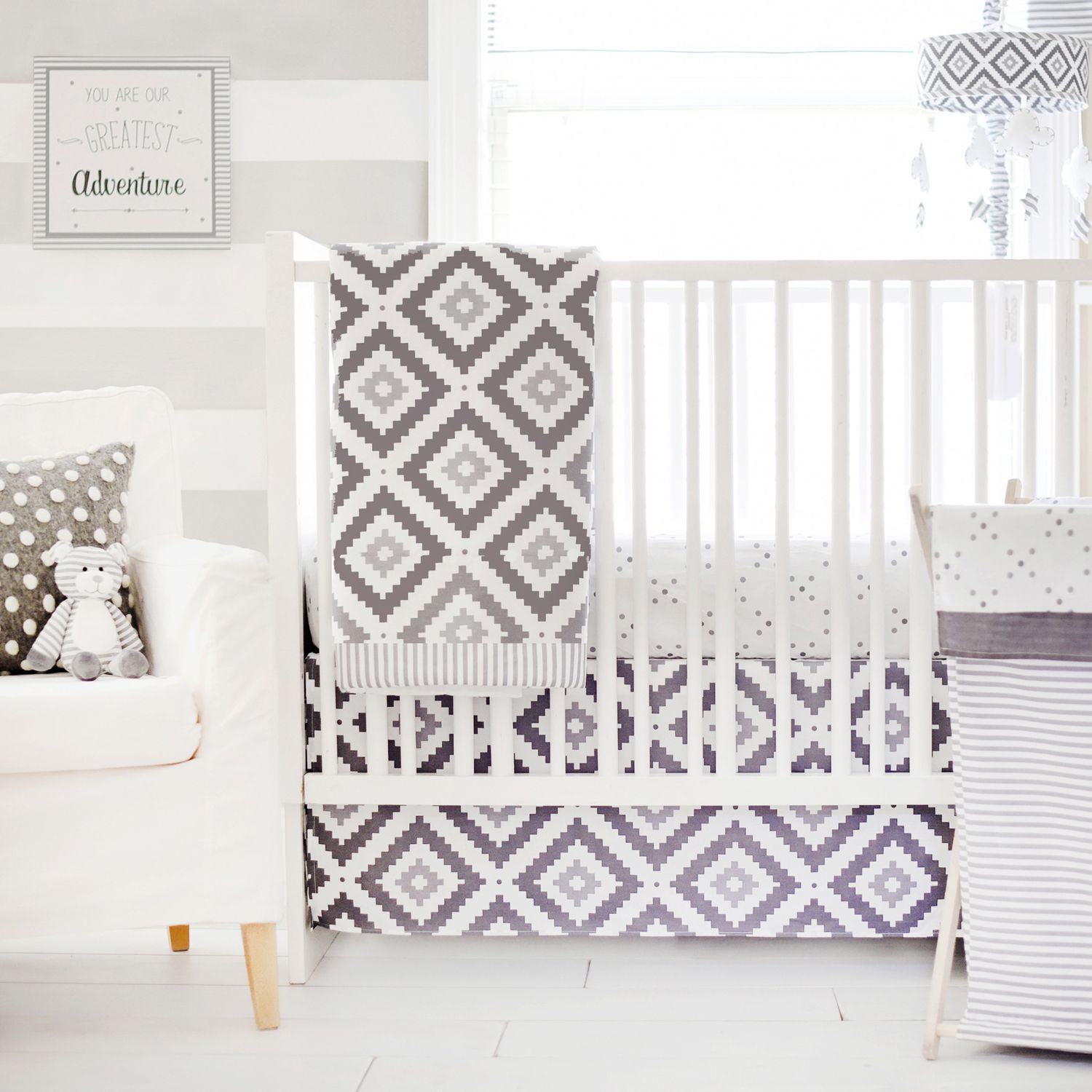 geometric baby bedding