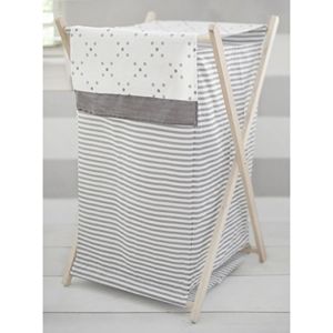 My Baby Sam Imagine Striped Foldable Laundry Hamper