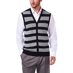 Men's Haggar Classic-Fit 12GG Striped Sweater Vest