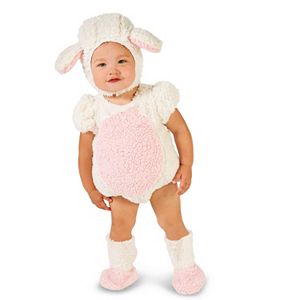 Toddler Pink & White Lamb Costume