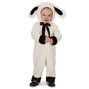 Toddler Black & White Baby Lamb Costume