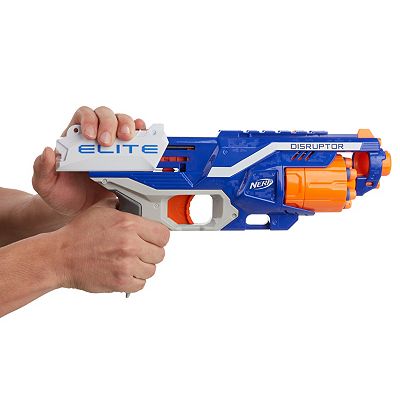 Nerf トイガン DISRUPTOR付き Nerf N-Strike Elite Disruptor Blue And Orange With 6 Darts