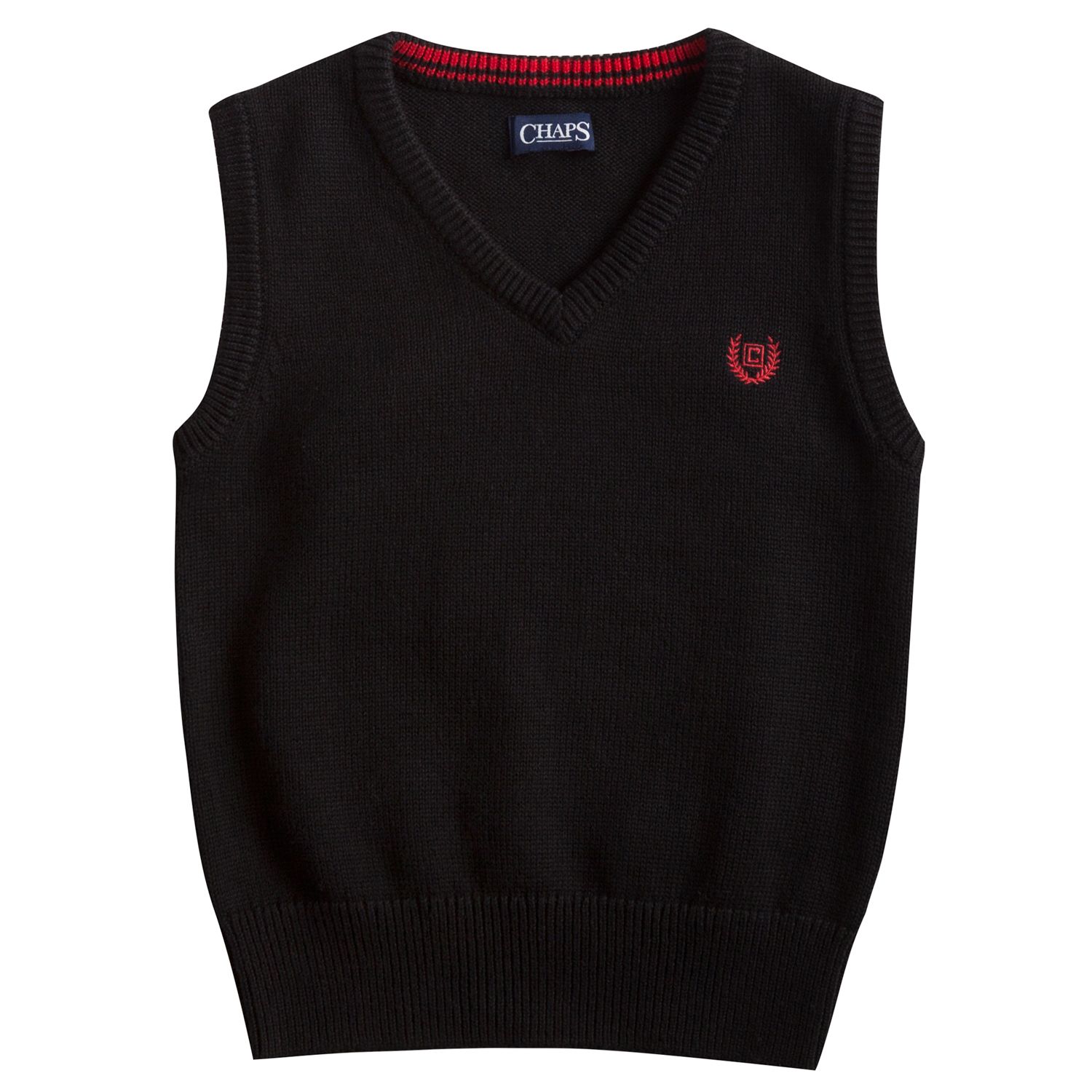 boys white sweater vest