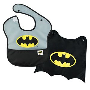 DC Comics Batman Waterproof SuperBib & Snap-On Cape Set By Bumkins